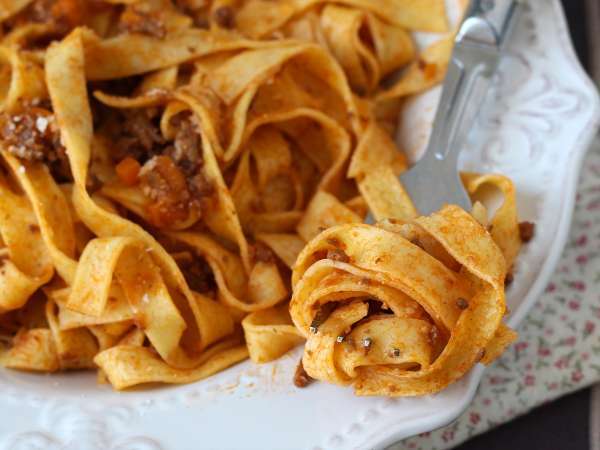 Tészta bolognai mártással - tagliatelle al ragù alla bolognese - Előkészítés lépés 9