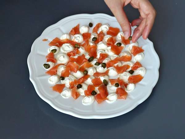 Füstölt lazac aperitif kenhető - Előkészítés lépés 3