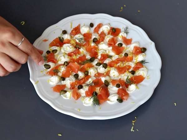 Füstölt lazac aperitif kenhető - Előkészítés lépés 4