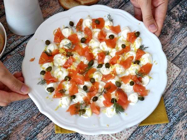 Füstölt lazac aperitif kenhető - Előkészítés lépés 5