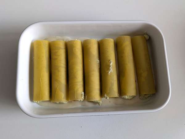 Krémes pesto cannelloni au gratin: az egyszerű és ízletes recept - Előkészítés lépés 6