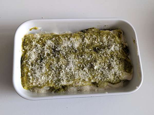Krémes pesto cannelloni au gratin: az egyszerű és ízletes recept - Előkészítés lépés 8