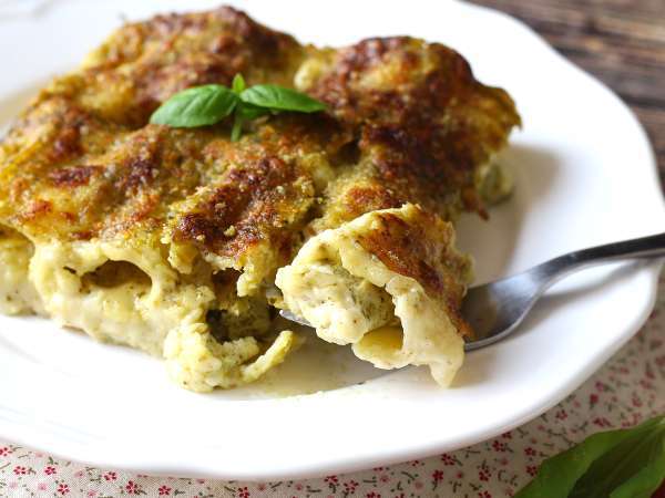 Krémes pesto cannelloni au gratin: az egyszerű és ízletes recept - Előkészítés lépés 10