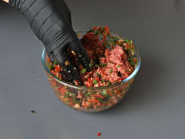 Lavash kebab tortillával, a híres könnyű sütőben sült kebab! - Előkészítés lépés 4