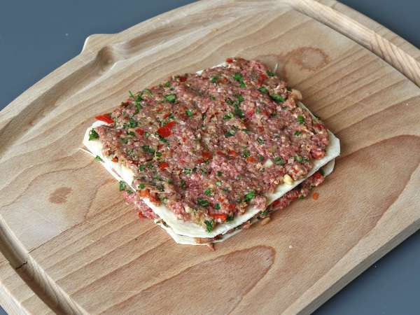 Lavash kebab tortillával, a híres könnyű sütőben sült kebab! - Előkészítés lépés 5
