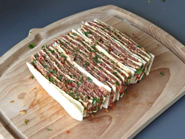Lavash kebab tortillával, a híres könnyű sütőben sült kebab! - Előkészítés lépés 7