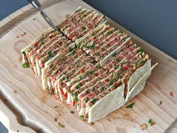 Lavash kebab tortillával, a híres könnyű sütőben sült kebab! - Előkészítés lépés 8