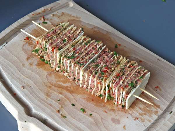 Lavash kebab tortillával, a híres könnyű sütőben sült kebab! - Előkészítés lépés 9
