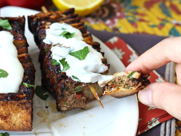 Lavash kebabnyársak tortillával, könnyen elkészíthető airfryerben! - Előkészítés lépés 11