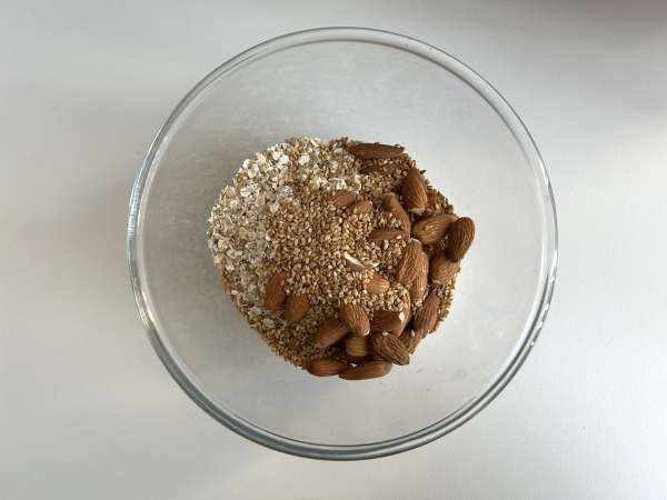 Granola expressz airfryerrel, hogy ropogós legyen a reggeli - Előkészítés lépés 1