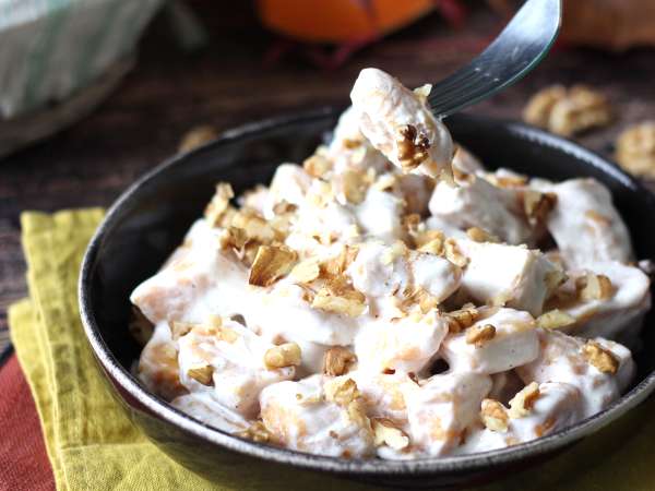 Krémes sütőtök gnocchi Philadelphiával és ropogós dióval - Előkészítés lépés 8