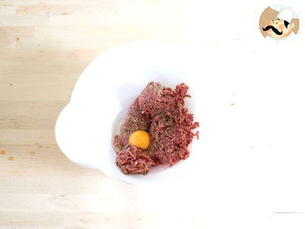 Marhahús burger - Előkészítés lépés 1