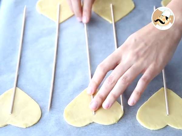 Szív alakú Pie Pops Valentin-napra - Előkészítés lépés 2