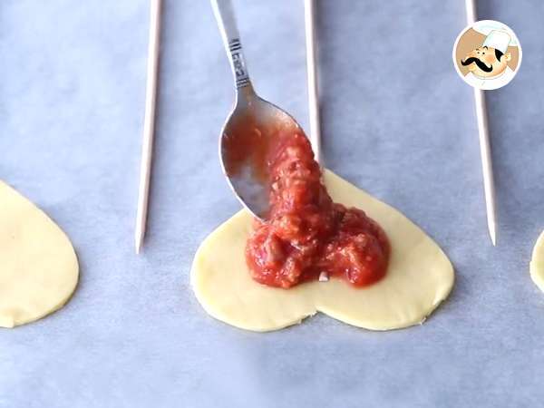 Szív alakú Pie Pops Valentin-napra - Előkészítés lépés 3