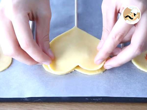 Szív alakú Pie Pops Valentin-napra - Előkészítés lépés 4