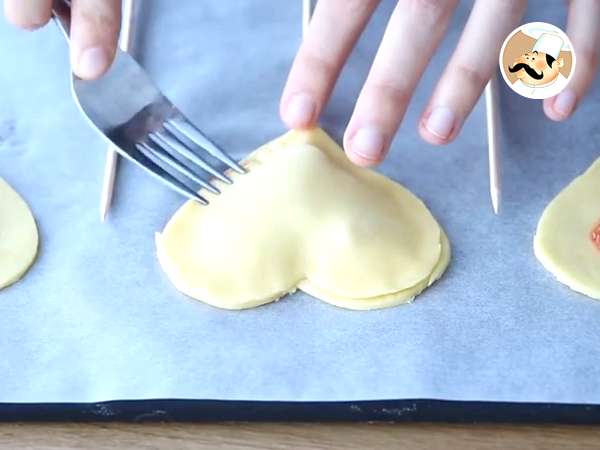 Szív alakú Pie Pops Valentin-napra - Előkészítés lépés 5