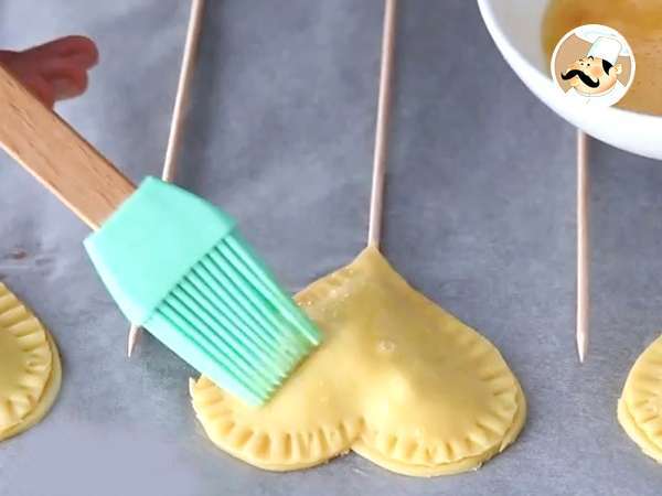 Szív alakú Pie Pops Valentin-napra - Előkészítés lépés 6