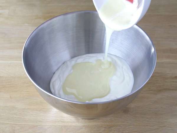 Joghurt és málna fagylalt - Előkészítés lépés 2