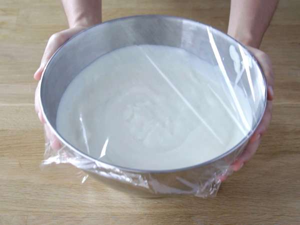 Joghurt és málna fagylalt - Előkészítés lépés 4