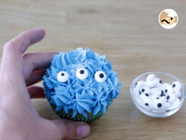 Szörny cupcakes Halloween - Előkészítés lépés 14