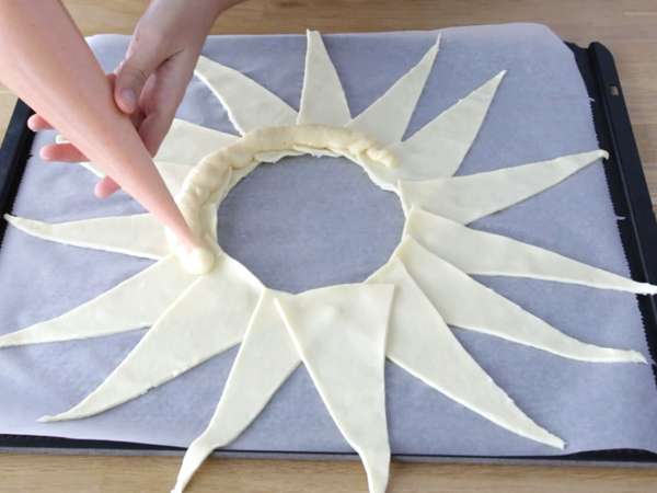Galette des rois Kinder Buenóval - Előkészítés lépés 10