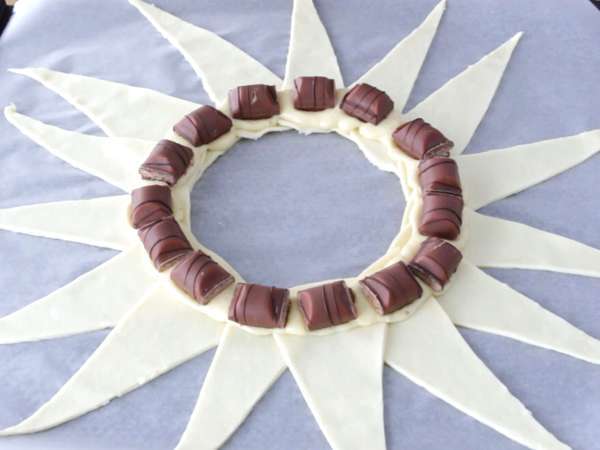 Galette des rois Kinder Buenóval - Előkészítés lépés 11
