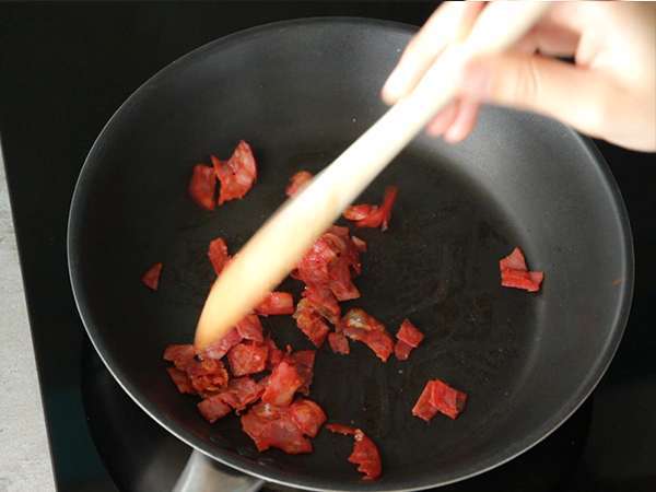Rizottó sajttal és chorizóval - Előkészítés lépés 6