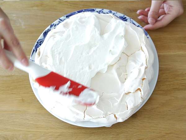 Egyszerű eper pavlova - Előkészítés lépés 5