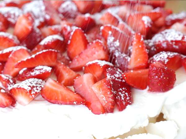 Egyszerű eper pavlova - Előkészítés lépés 7