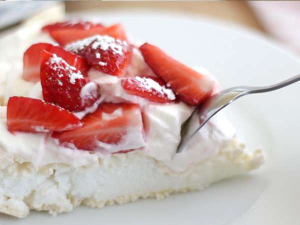 Egyszerű eper pavlova - Előkészítés lépés 8
