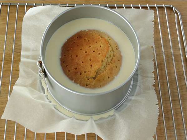 Tres Leches háromtejes torta - Előkészítés lépés 9