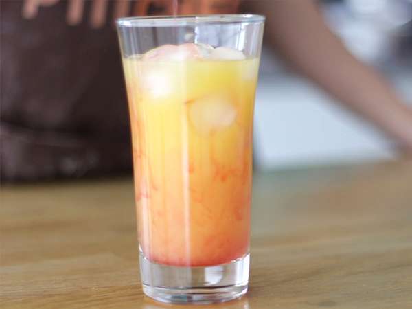Frissítő tequila Sunrise - Előkészítés lépés 2