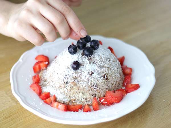 Banános kókuszos tál torta - laktóz- és gluténmentes - Előkészítés lépés 4