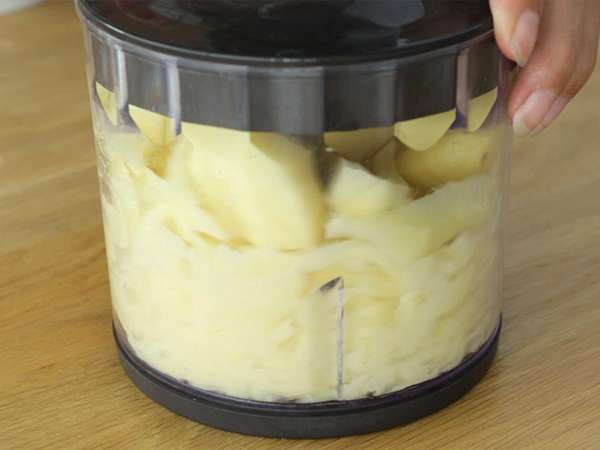 Szalonnás, comté és burgonyás gofri - Előkészítés lépés 2