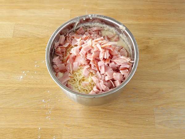 Szalonnás, comté és burgonyás gofri - Előkészítés lépés 3