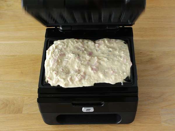 Szalonnás, comté és burgonyás gofri - Előkészítés lépés 4