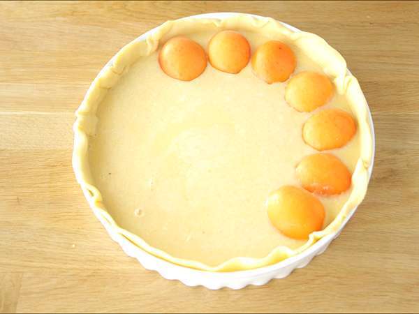 Könnyű sárgabarackos torta - Előkészítés lépés 3