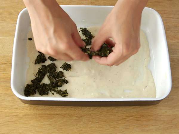 Spenótos és kecskesajtos lasagne - Előkészítés lépés 1