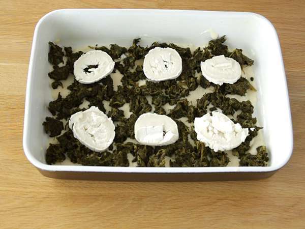 Spenótos és kecskesajtos lasagne - Előkészítés lépés 2