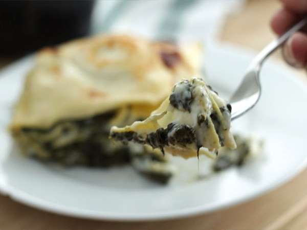 Spenótos és kecskesajtos lasagne - Előkészítés lépés 6
