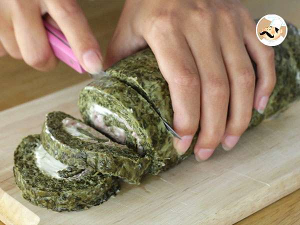 Spenótos, sonkás és fromage frais tekercsek - Előkészítés lépés 7