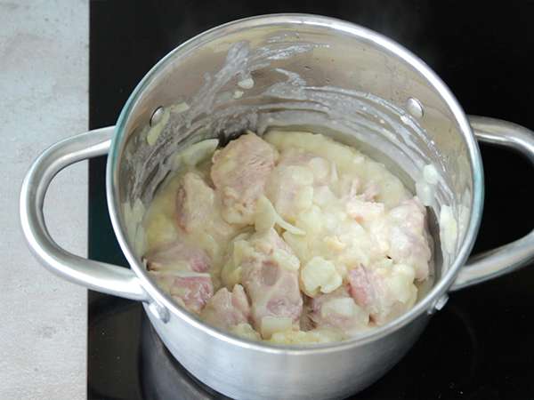 Könnyű borjúpörkölt - Előkészítés lépés 2