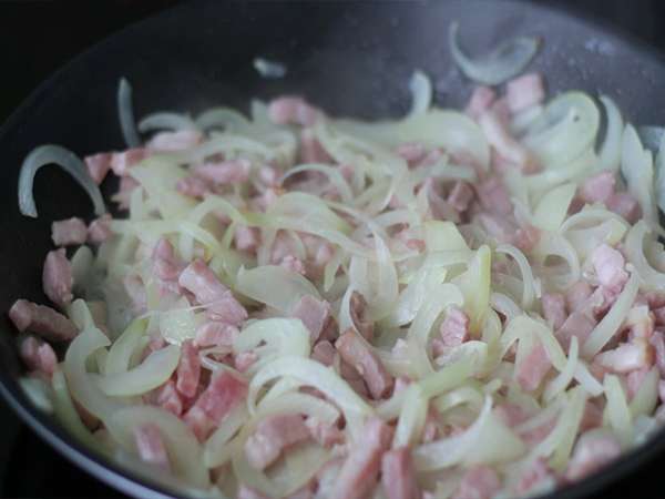 Hagyományos savoyai tartiflette - Előkészítés lépés 2