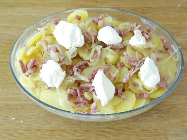 Hagyományos savoyai tartiflette - Előkészítés lépés 4