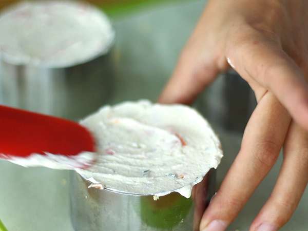 Sós lazacos sajttorta - Előkészítés lépés 4