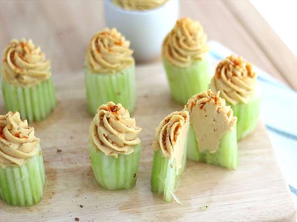 Vegán uborka és humusz cupcakes - Előkészítés lépés 6