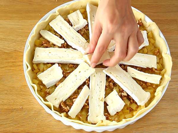 Camembert és almás lepény - Előkészítés lépés 4