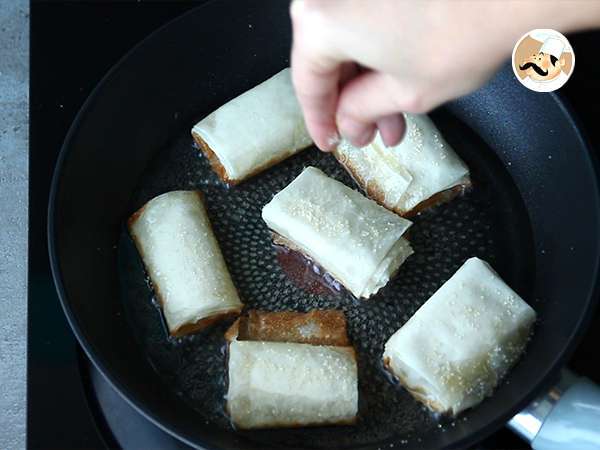 Banán chips filo tésztával - Előkészítés lépés 5