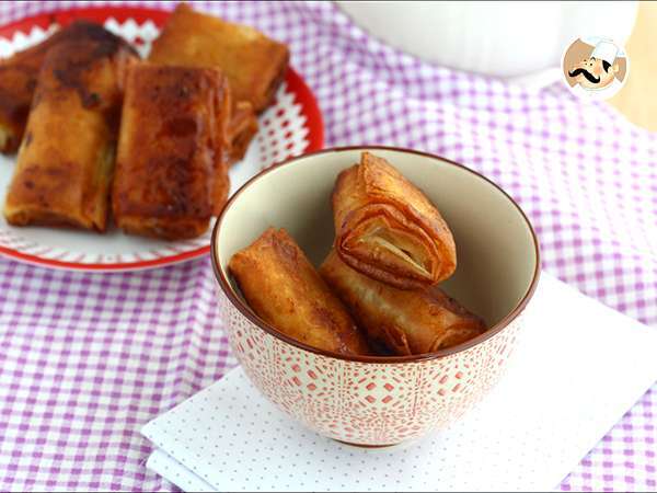 Banán chips filo tésztával - Előkészítés lépés 6
