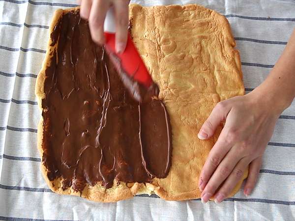Nutella tekercs torta - Előkészítés lépés 5